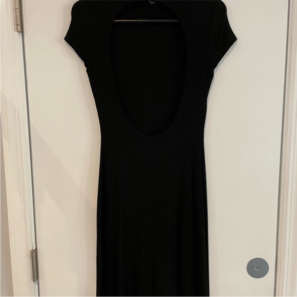 Betsey Johnson Black Open Back Fit & Flare Dress Size Medium. Black Label! - Picture 3 of 5